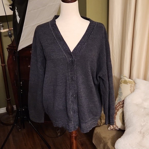 Treasure & Bond Sweaters - Nice Treasure & Bond Gray Cardigan-Size L​​​​​​​